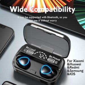 سماعات اذن بلوتوث لاسلكية M10 مع سماعة اذن تعمل باللمس مع ميكروفون بصوت هاي فاي