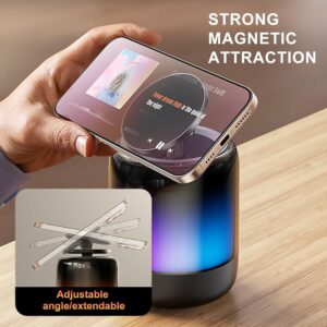 مكبر صوت بلوتوث محمول مع حامل موبايل