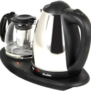 غلاية كهربائية مع ابريق شاي بسعة 1.8 لتر